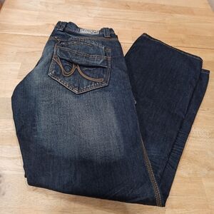 Level7 Men's Relaxed Bootcut Premium Denim Jeans Size 36x34 NWT
